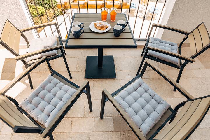 Charis are great balcony makeover ideas.