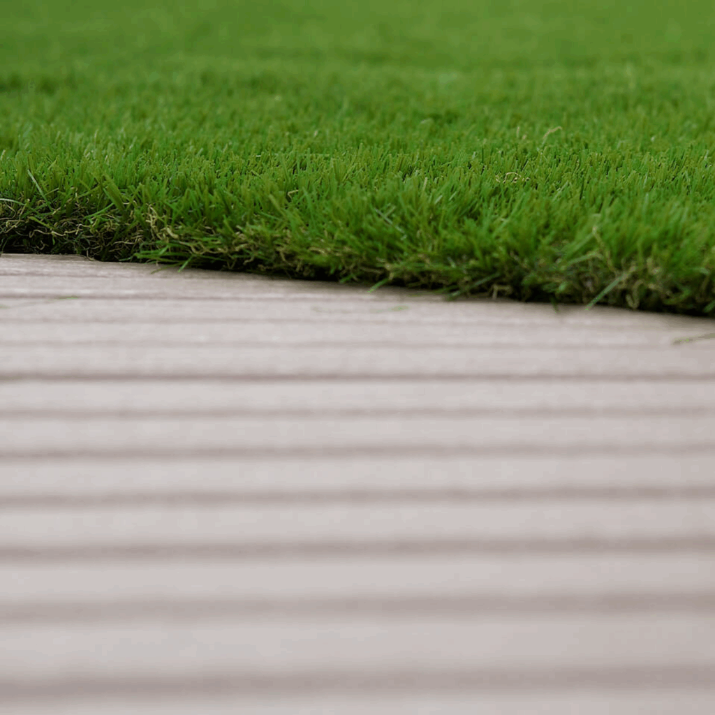 Grass Inserts Deck Tile Ideas