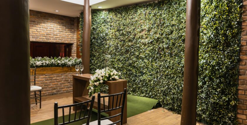 Luxurious Outdoor Spaces with Artificial Living Wall Foliage