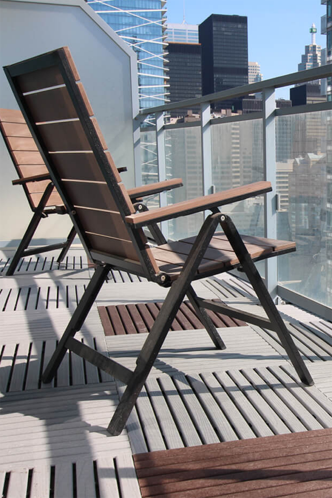 Designer Deck Balcony Patio Tiny Space Narrow Tile