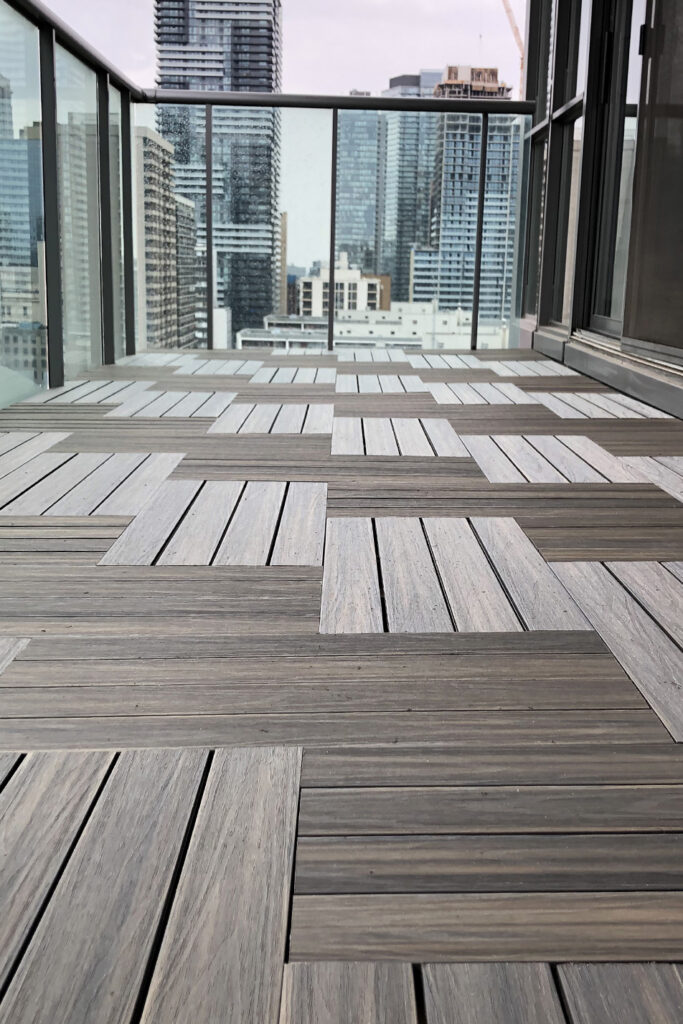 Designer Deck Interlocking Tiles Condo Balcony