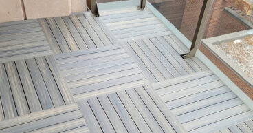 Wood Plastic Deck Tile for Small Balcony